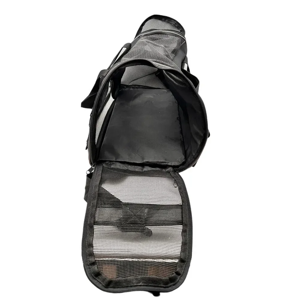 Soft Sided Small Dog/Cat Carrier Airline Airplane Crate Travel Ventilated Black